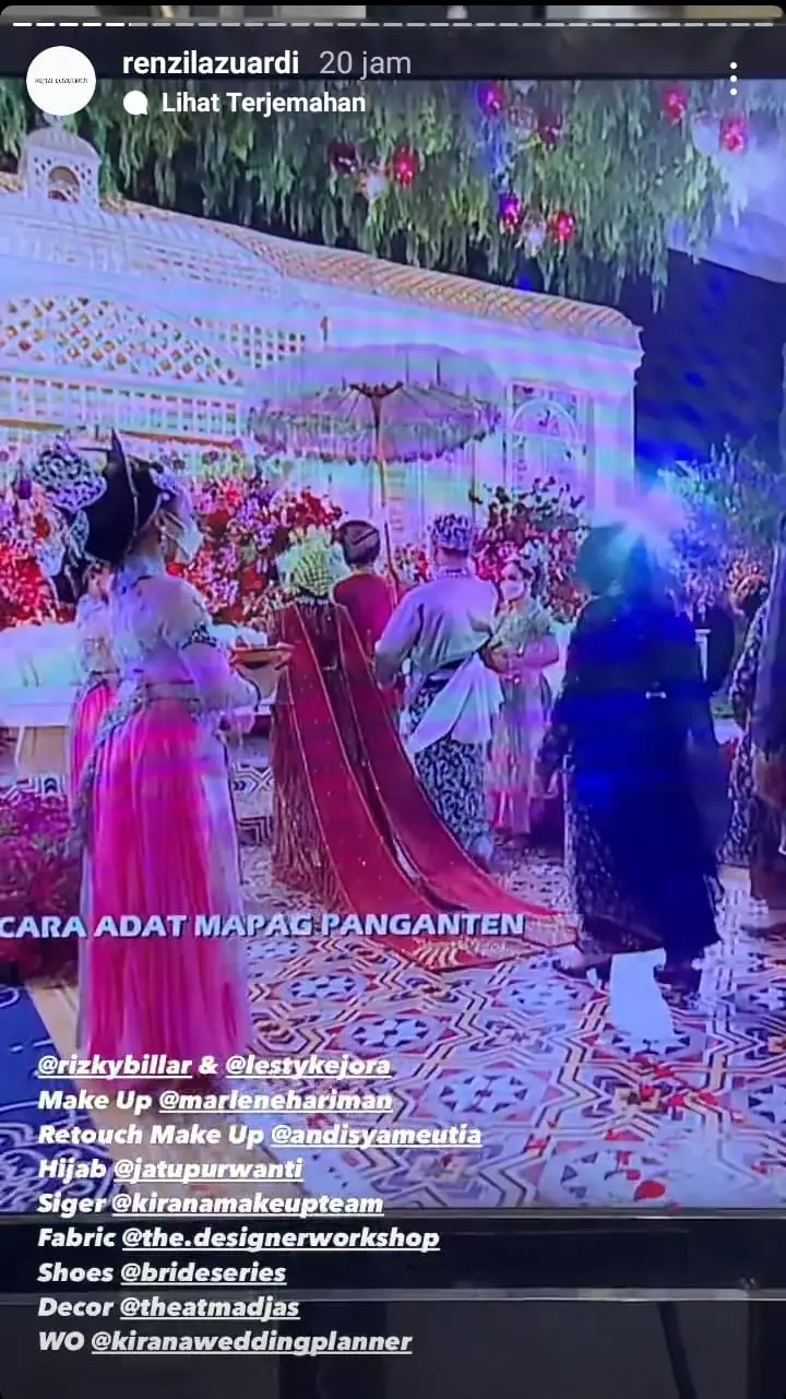 Detail kebaya Merak Ngibing Lesty © 2021 brilio.net