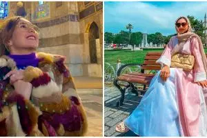 Momen 7 seleb kunjungi Hagia Sophia, Nagita Slavina tampil simpel