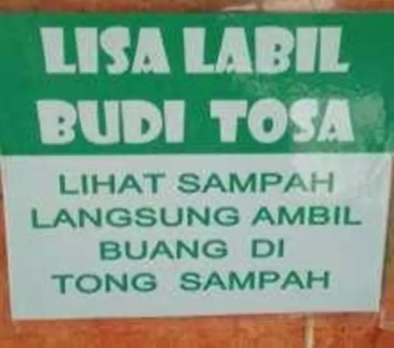 singkatan di peringatan lucu dan bikin bingung © 2021 1cak.com