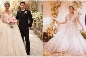 Memukaunya 11 seleb pakai gaun putih modern saat menikah, tuai pujian