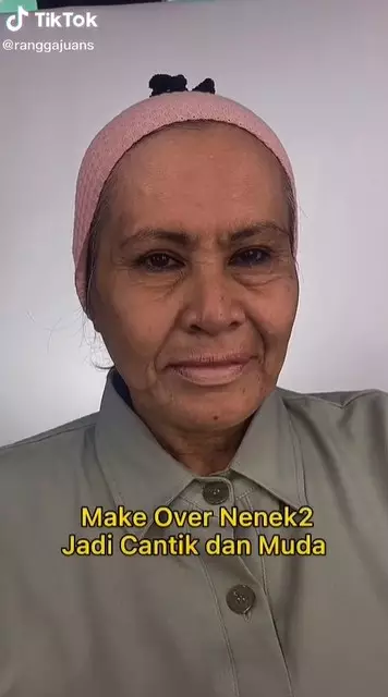 MUA ini rias seorang nenek © TikTok/@ranggajuans