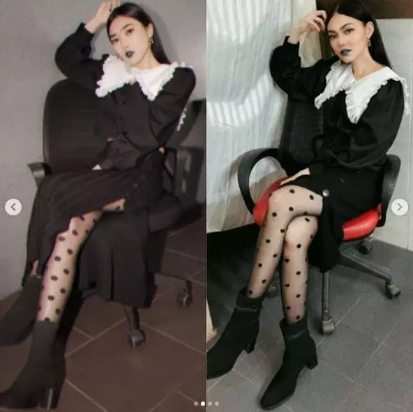 Rina Nose impersonate Isyana Sarasvati © Instagram/@rinanose16