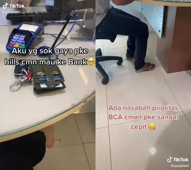 nasabah prioritas bank pakai sandal jepit © 2021 brilio.net nasabah prioritas bank pakai sandal jepit © 2021 brilio.net