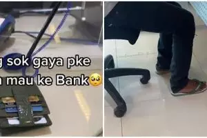 Wanita ini kaget lihat nasabah bersandal jepit jadi prioritas bank
