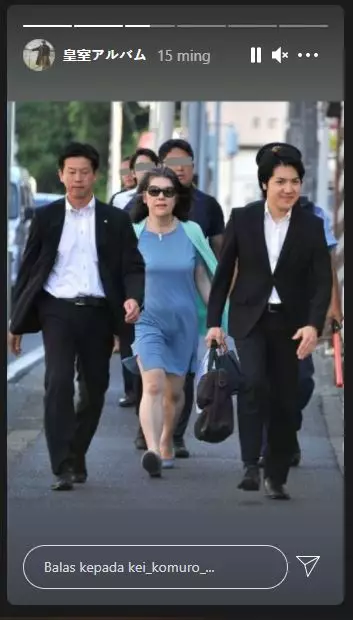 potret kei komuro © 2021 Instagram