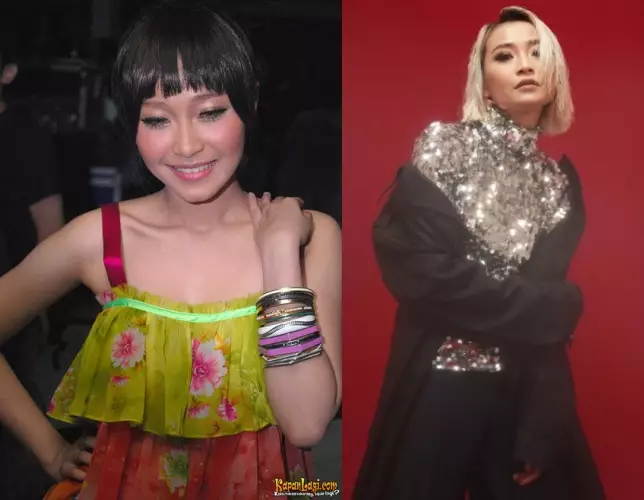 beda gaya dulu dan kini Rinni Idol dari berbagai sumber beda gaya dulu dan kini Rinni Idol dari berbagai sumber