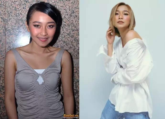 beda gaya dulu dan kini Rinni Idol dari berbagai sumber beda gaya dulu dan kini Rinni Idol dari berbagai sumber