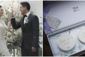 Uniknya suvenir pernikahan 7 penyanyi wanita, tamu dapat logam mulia