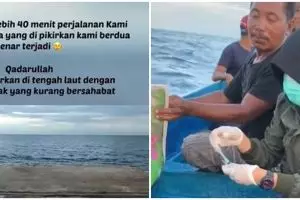 Perjuangan bidan bantu ibu melahirkan di tengah laut, penuh haru