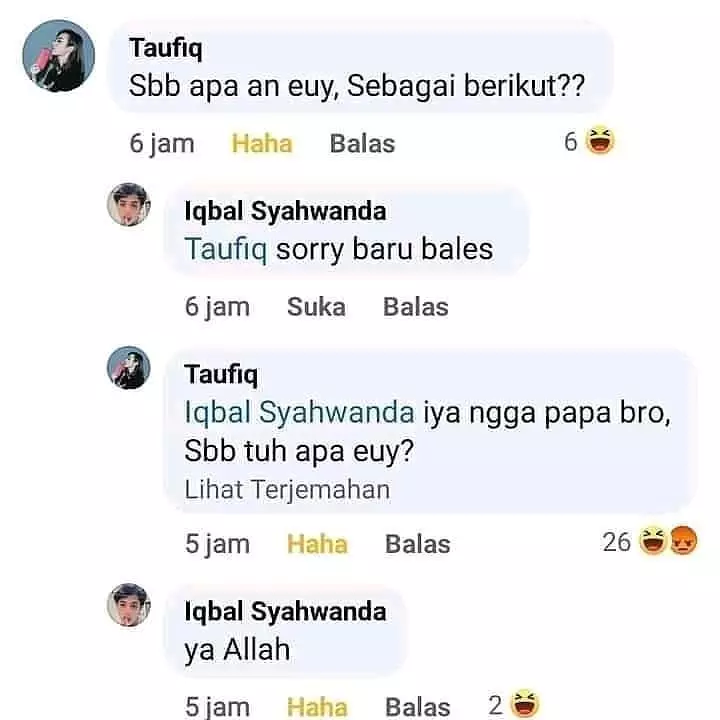 komentar di Facebook obrolannya lucu © 2021 instagram.com