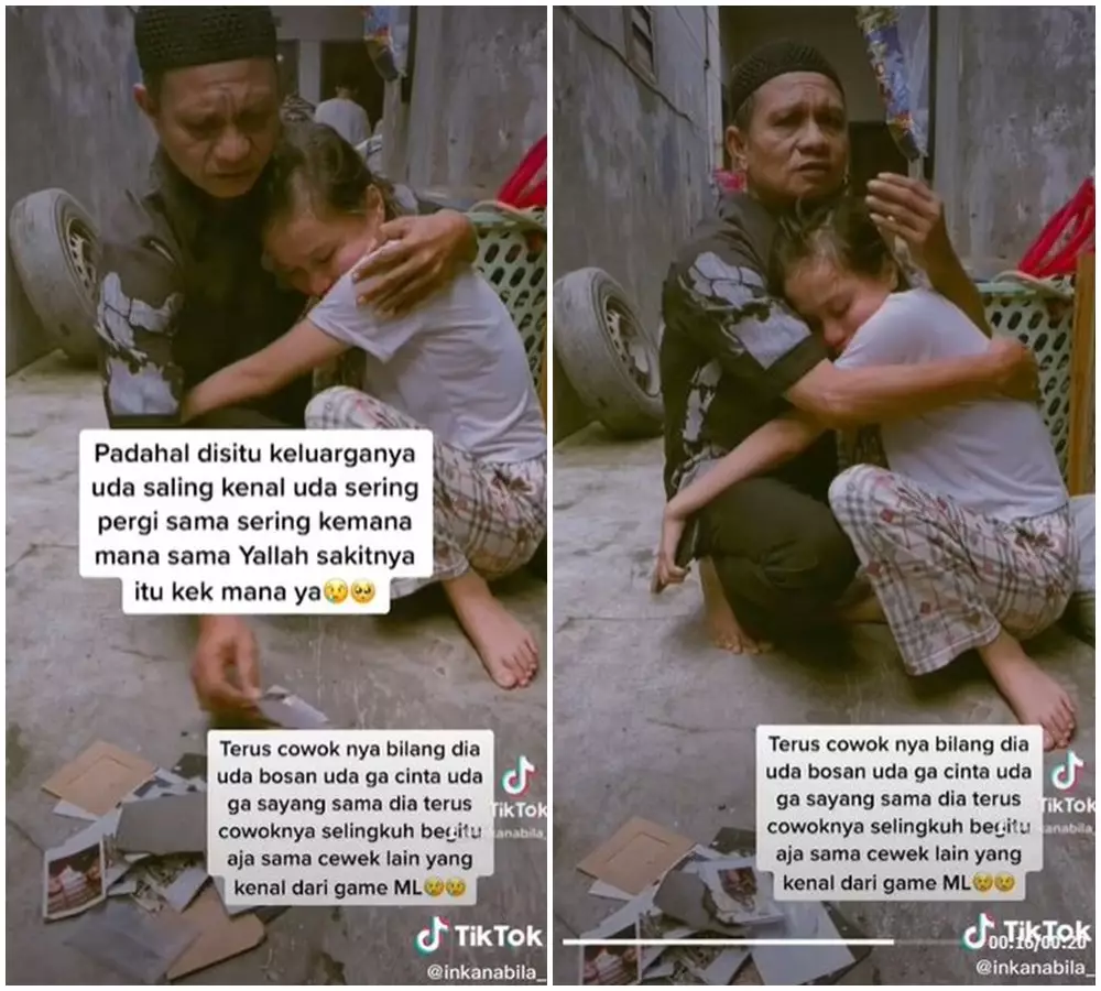 aksi ayah saat anak patah hati © 2021 TikTok aksi ayah saat anak patah hati © 2021 TikTok