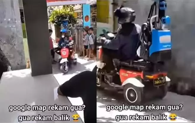 Pekerja Google Maps rekam gang sempit © 2021 brilio.net