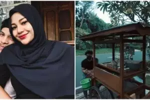 9 Momen Aurel ngidam jajanan, Atta bawa semua gerobak ke rumah