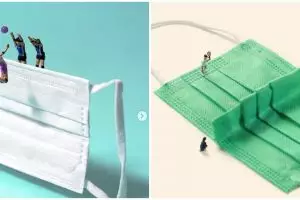 7 Potret miniatur olahraga dari masker ini bikin lihat dua kali