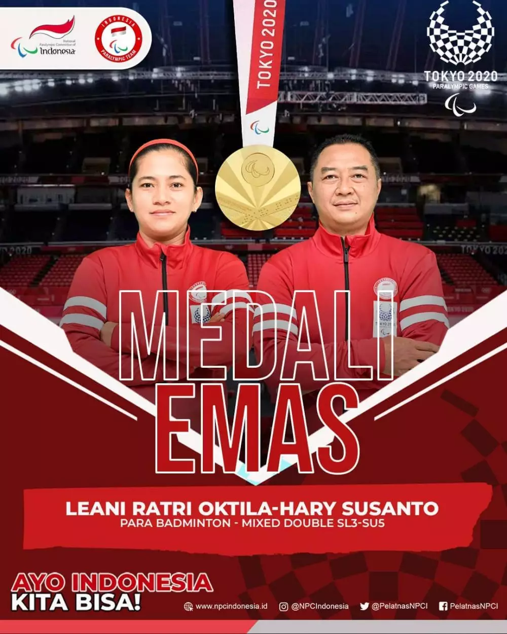 Emas kedua Indonesia © Instagram Emas kedua Indonesia © Instagram