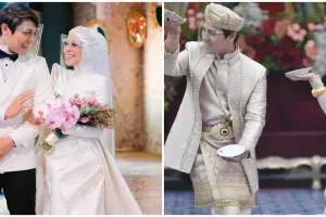 Detail baju ngunduh mantu Rizky Billar, mewah bermotif rumah gadang