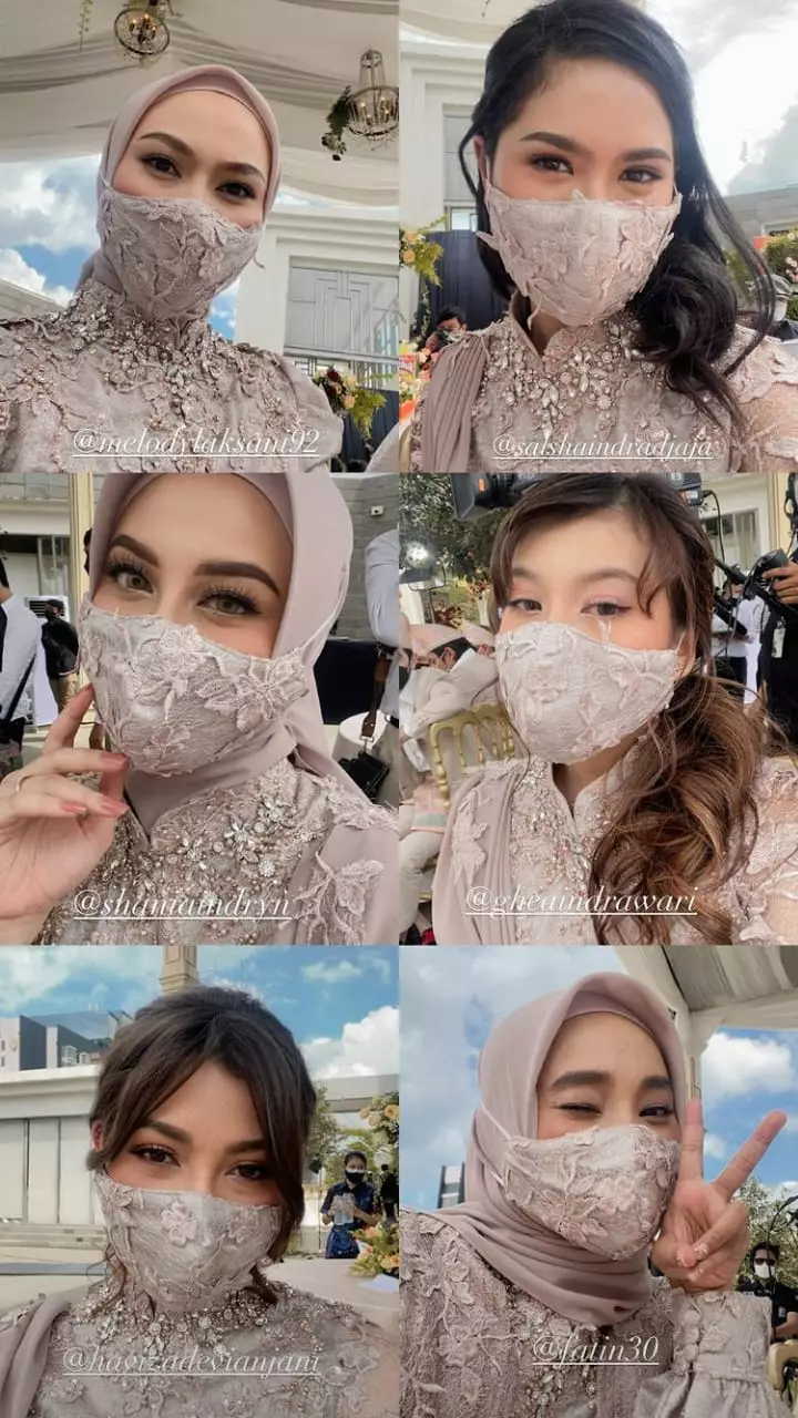 bridesmaid lesty kejora  © instagram