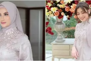 7 Potret bridesmaid Lesty Kejora di ngunduh mantu, anggun berkebaya