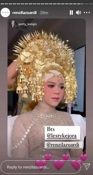 Potret detail makeup Lesty Kejora ngunduh mantu © berbagai sumber
