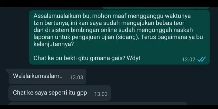 Chat lucu mahasiswa ke dosen Berbagai sumber 