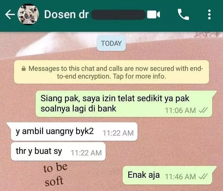 Chat lucu mahasiswa ke dosen Berbagai sumber 