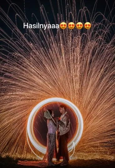 Naik gunung pakai baju pengantin TikTok