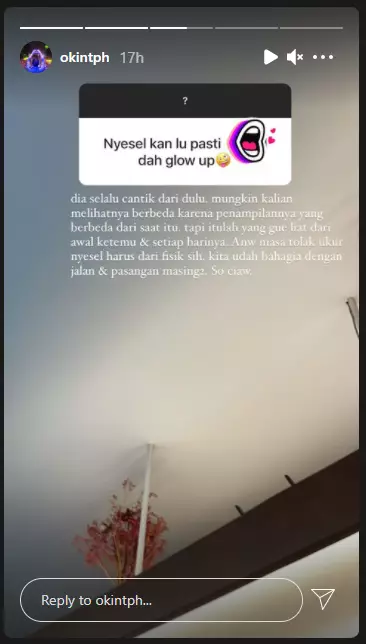 Okin disebut nyesal cerai dari Rachel Vennya Instagram