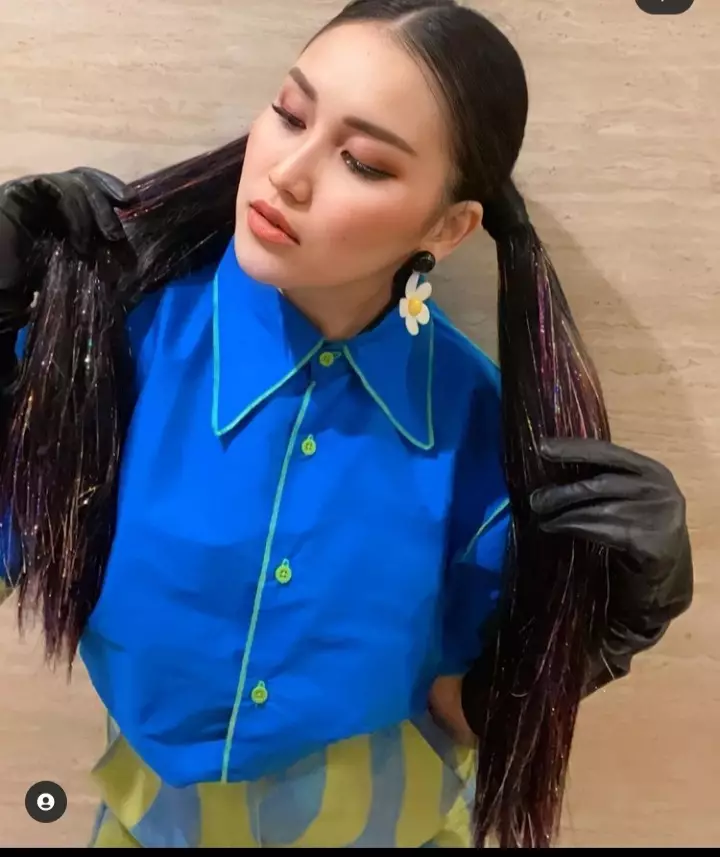 Potret Ayu Ting Ting dengan gaya Korean style Instagram/@ayutingting92