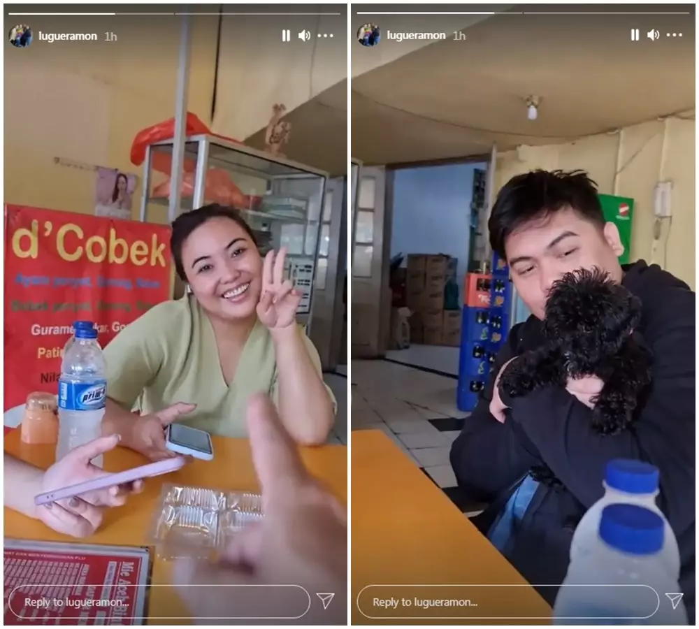 amanda makan di kaki lima © 2021 Instagram