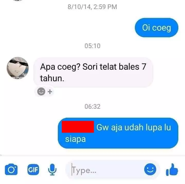 di-chat malah balasnya telat banget © 2021 instagram.com