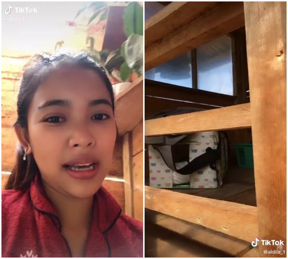 isolasi mandiri di tengah kebun © 2021 TikTok