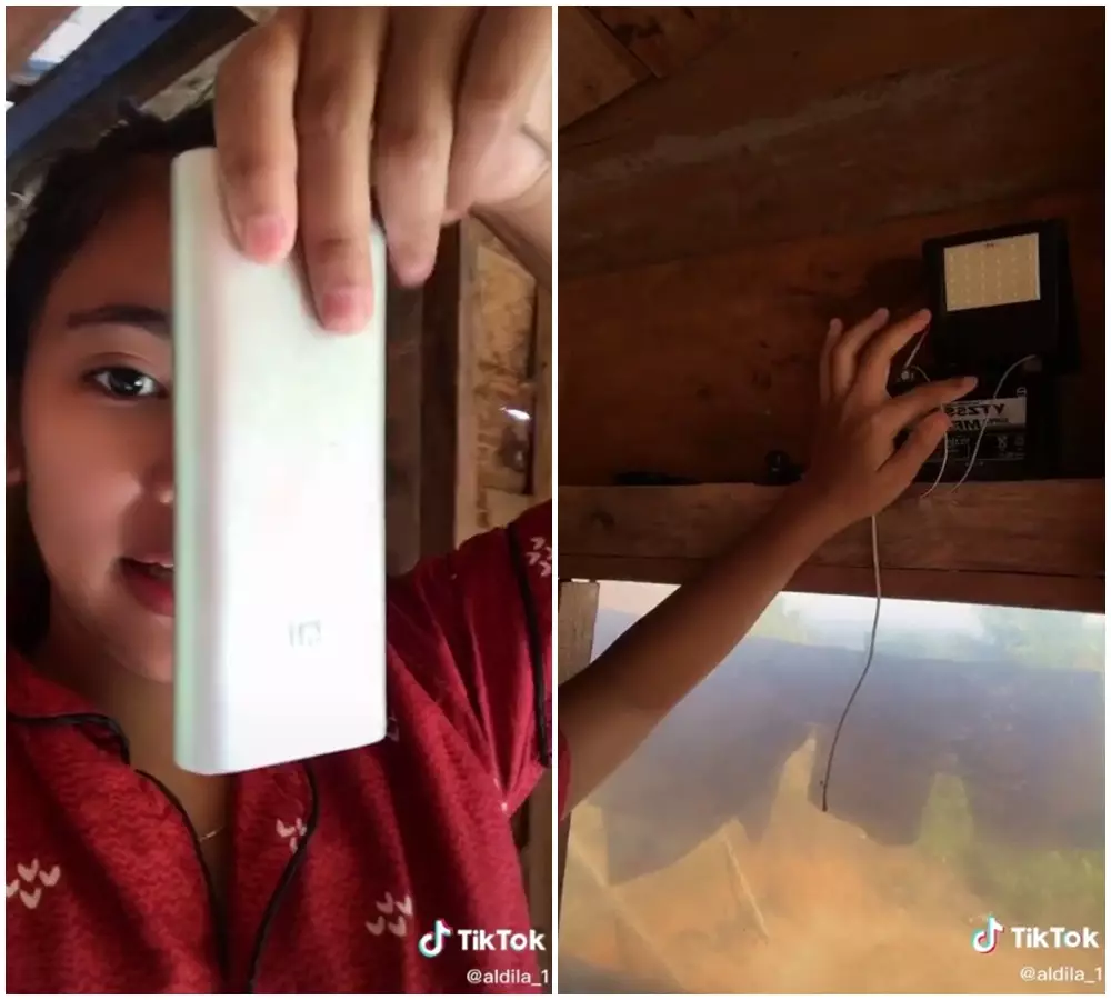 isolasi mandiri di tengah kebun © 2021 TikTok