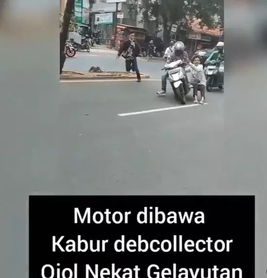 Motor direbut debt colecctor © Instagram/@gunabdillah
