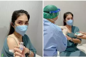 7 Momen Ussy Sulistiawaty jalani vaksin, sempat takut dan kabur 