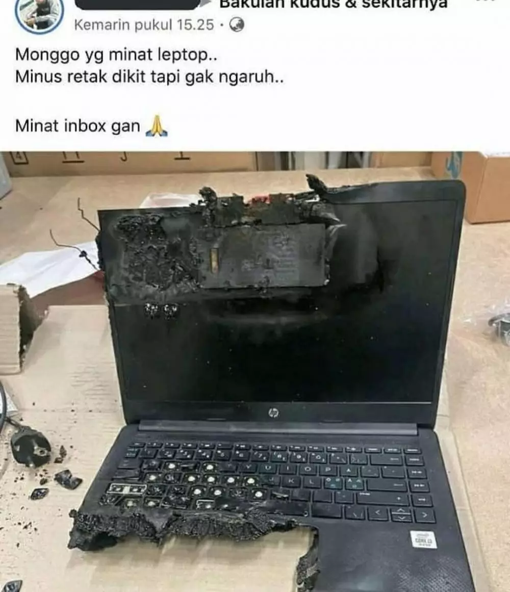 status jual barang rusak absurd banget © 2021 instagram.com