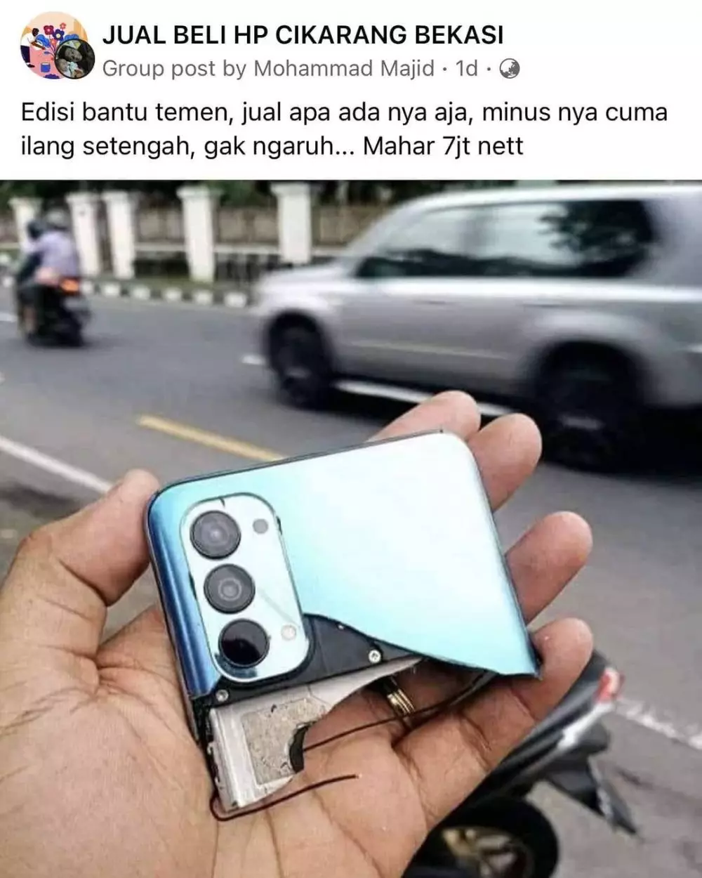 status jual barang rusak absurd banget © 2021 instagram.com