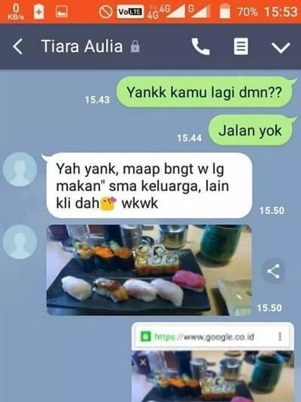 chat lucu ketahuan bohong sama gebetan bikin panik © 2021 1cak.com