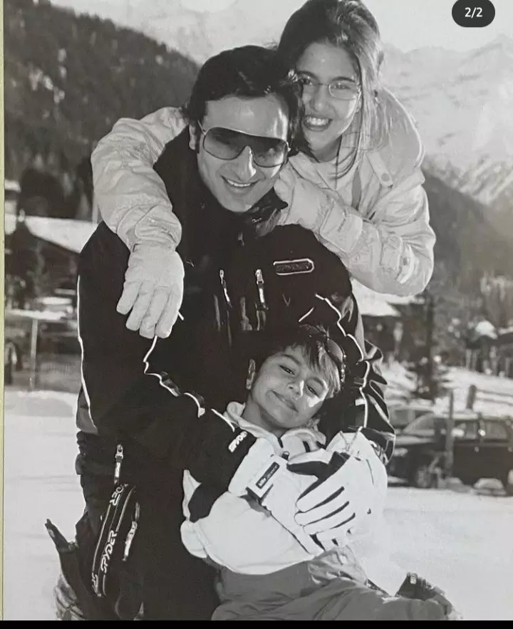 potret Sara Ali Khan kecil bareng sang ayah Berbagai sumber  potret Sara Ali Khan kecil bareng sang ayah Berbagai sumber