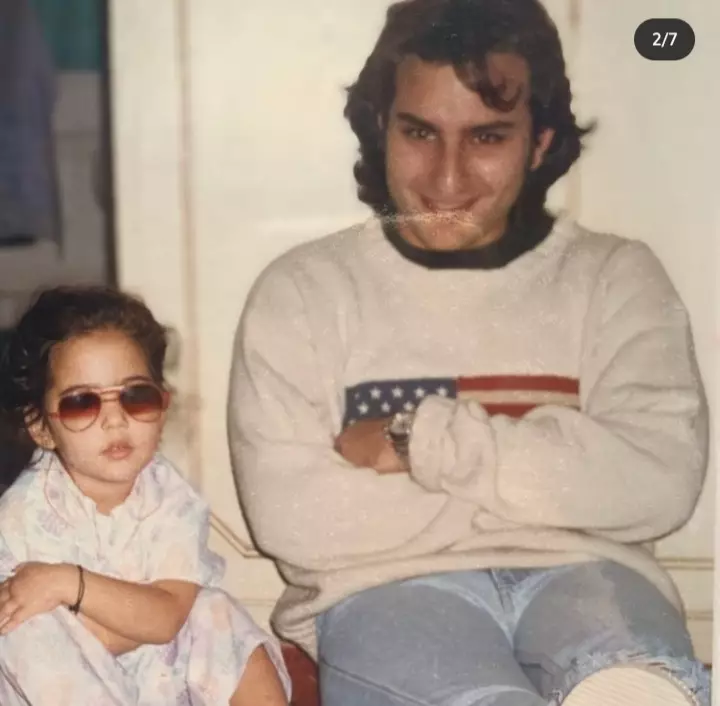 potret Sara Ali Khan kecil bareng sang ayah Berbagai sumber  potret Sara Ali Khan kecil bareng sang ayah Berbagai sumber