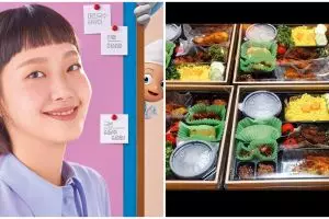 Reaksi Kim Go-eun dapat kiriman nasi kuning saat syuting, auto heboh