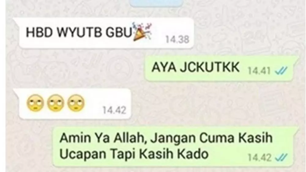 chat gara-gara singkatan jadinya gagal paham © 2021 instagram.com