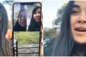 Video call ibu dan nenek, wanita bule ini fasih berbahasa Sasak