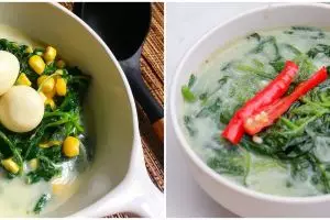 9 Resep bobor bayam rumahan, bergizi dan gurih abis