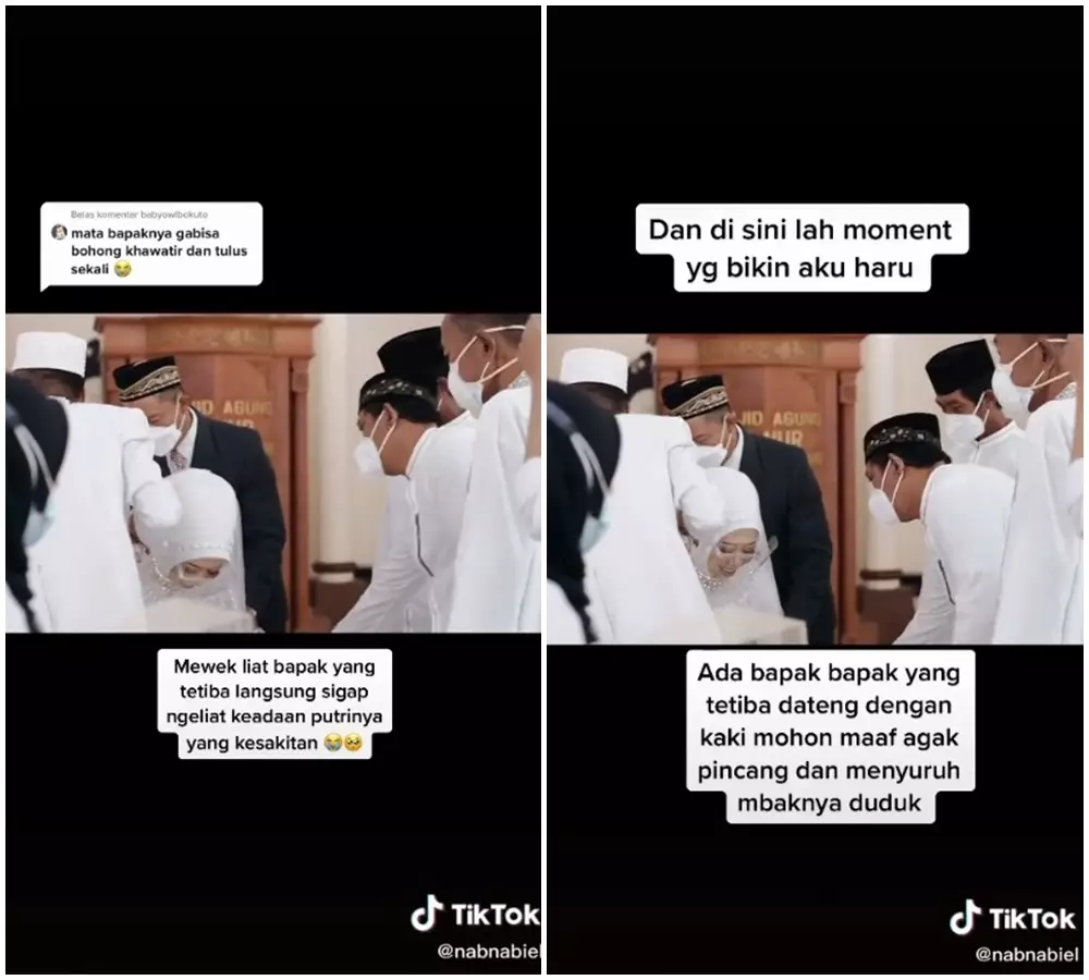 sikap ayah bikin trenyuh © 2021 TikTok