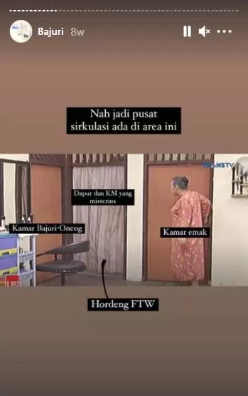 ruangan rumah Bajaj Bajuri © 2021 brilio.net Instagram ruangan rumah Bajaj Bajuri © 2021 brilio.net Instagram