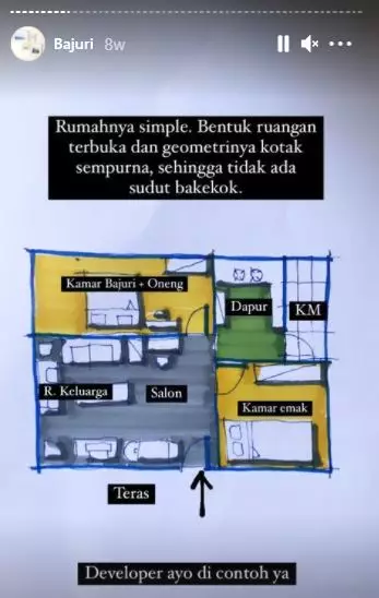 ruangan rumah Bajaj Bajuri © 2021 brilio.net Instagram ruangan rumah Bajaj Bajuri © 2021 brilio.net Instagram