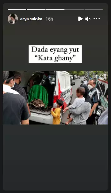 kakek Arya Saloka meninggal dunia Instagram