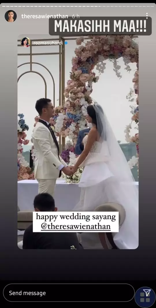 momen nikah Theresa Wienathan dari berbagai sumber