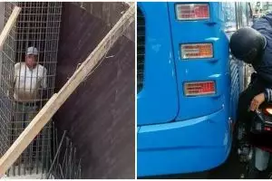 11 Momen orang terjebak di tempat umum ini apes banget