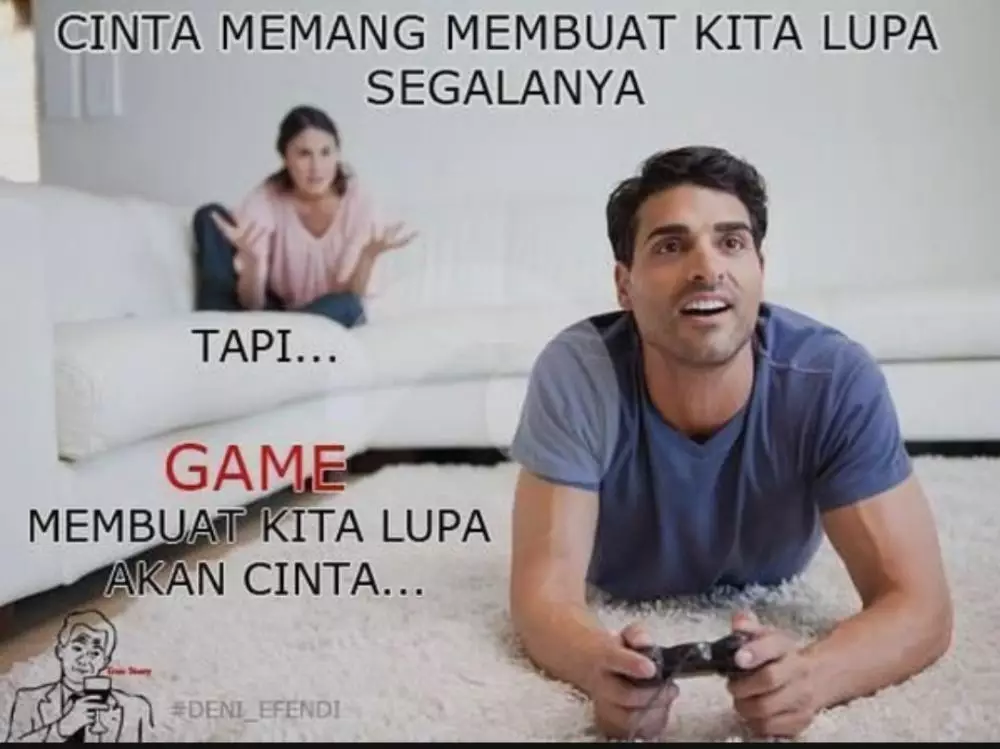 meme kecanduan game istimewa